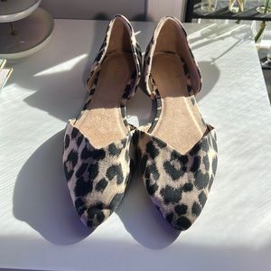 Leopard Flats Size 8